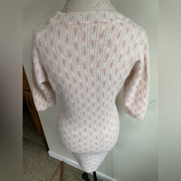 La Fee Maraboutee Women's Coquette Knit Mini Dress France Wool Angora Romantic S - Picture 5 of 14